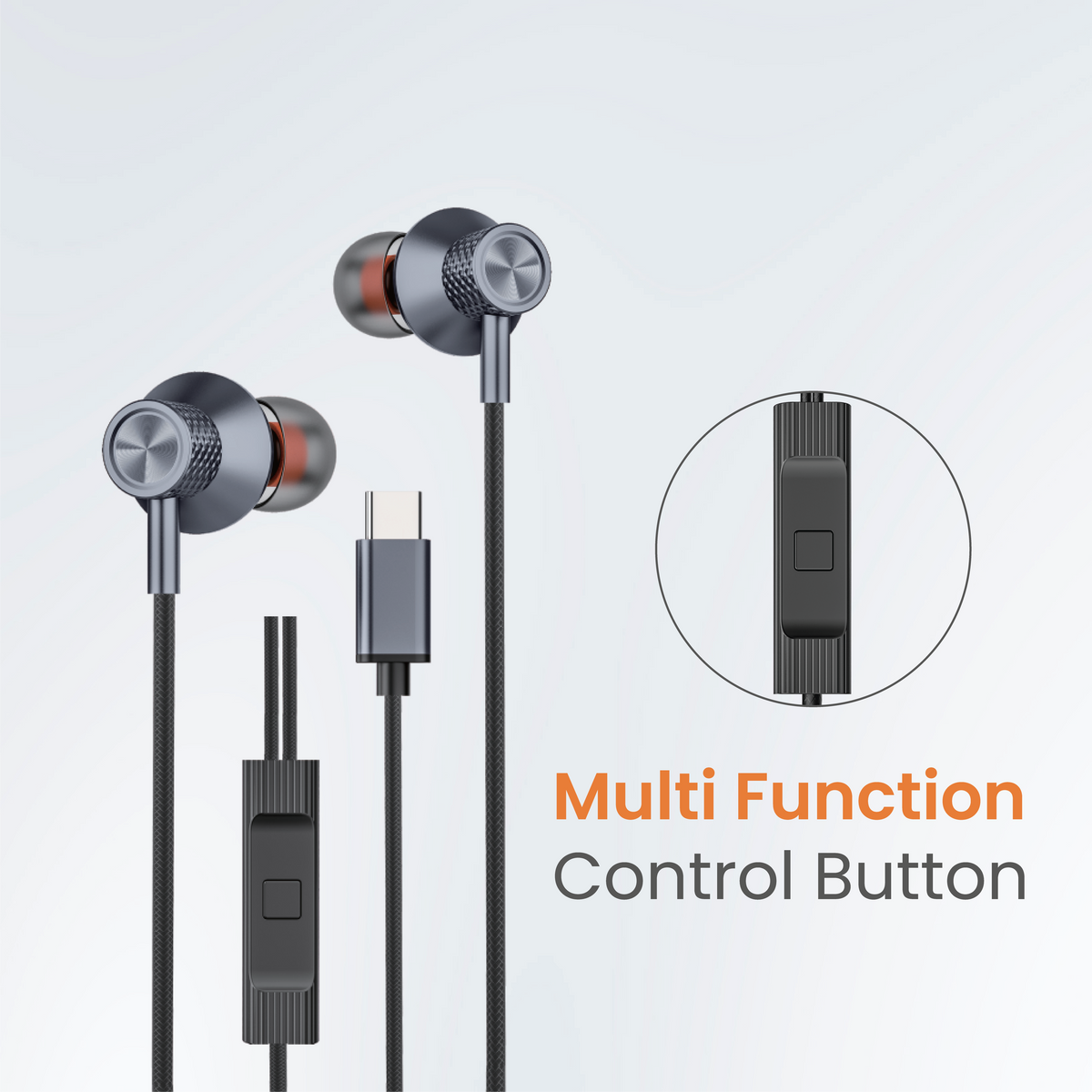 JC SyncBeat Type-C Wired Earphones – Deep Bass, Lossless Digital