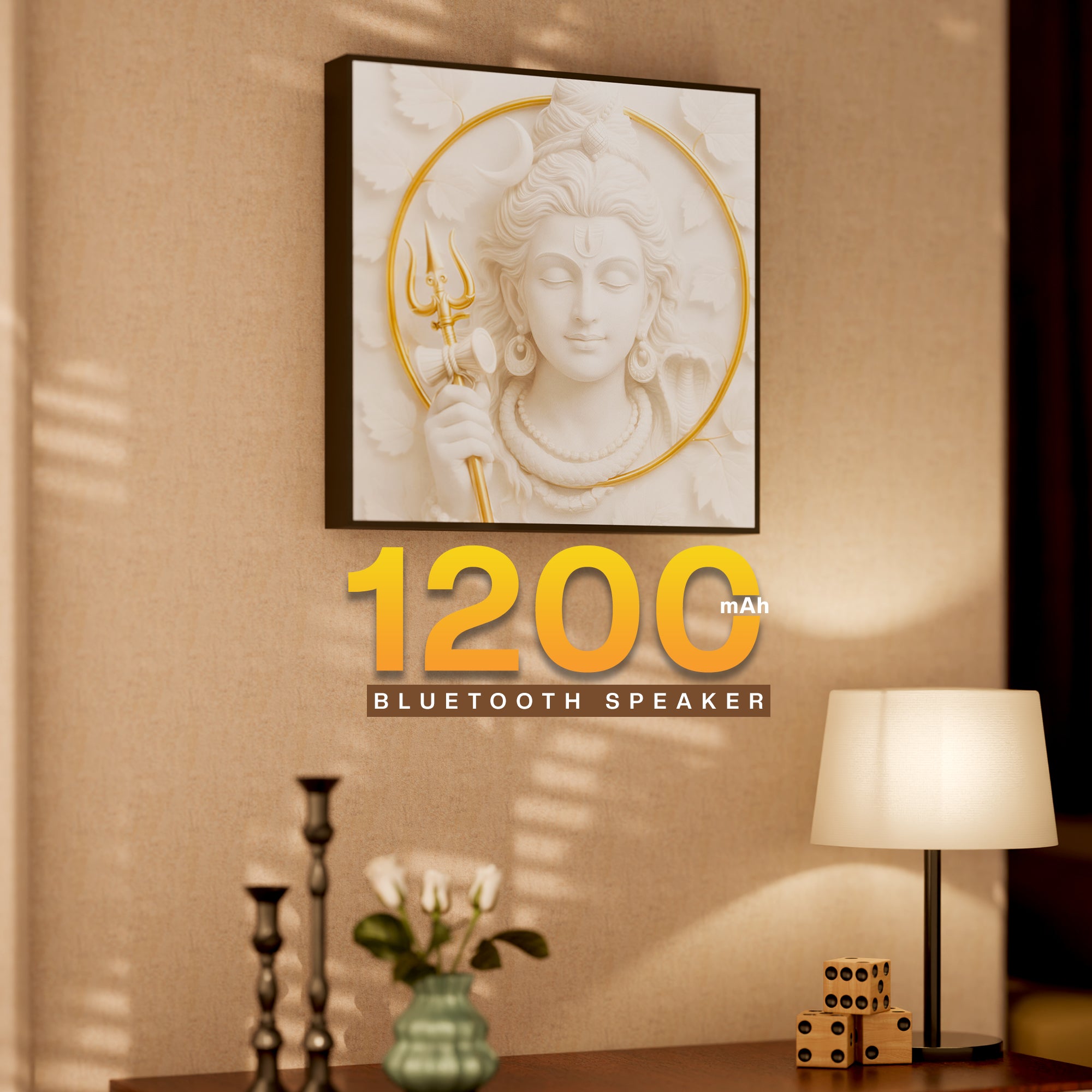 JC Wall Art Wireless Speaker High Quality Sound for Home