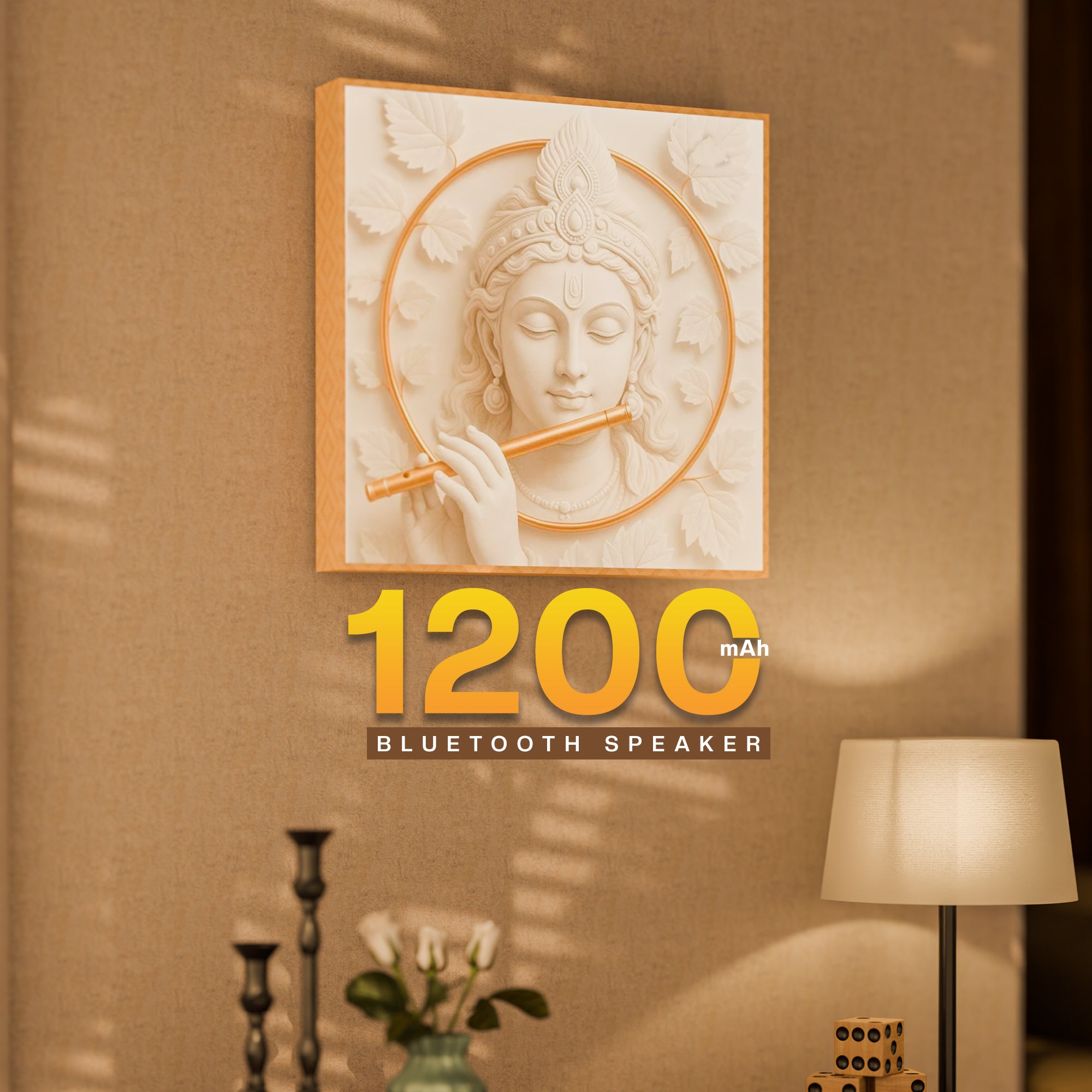 JC Wall Art Wireless Speaker High Quality Sound for Home
