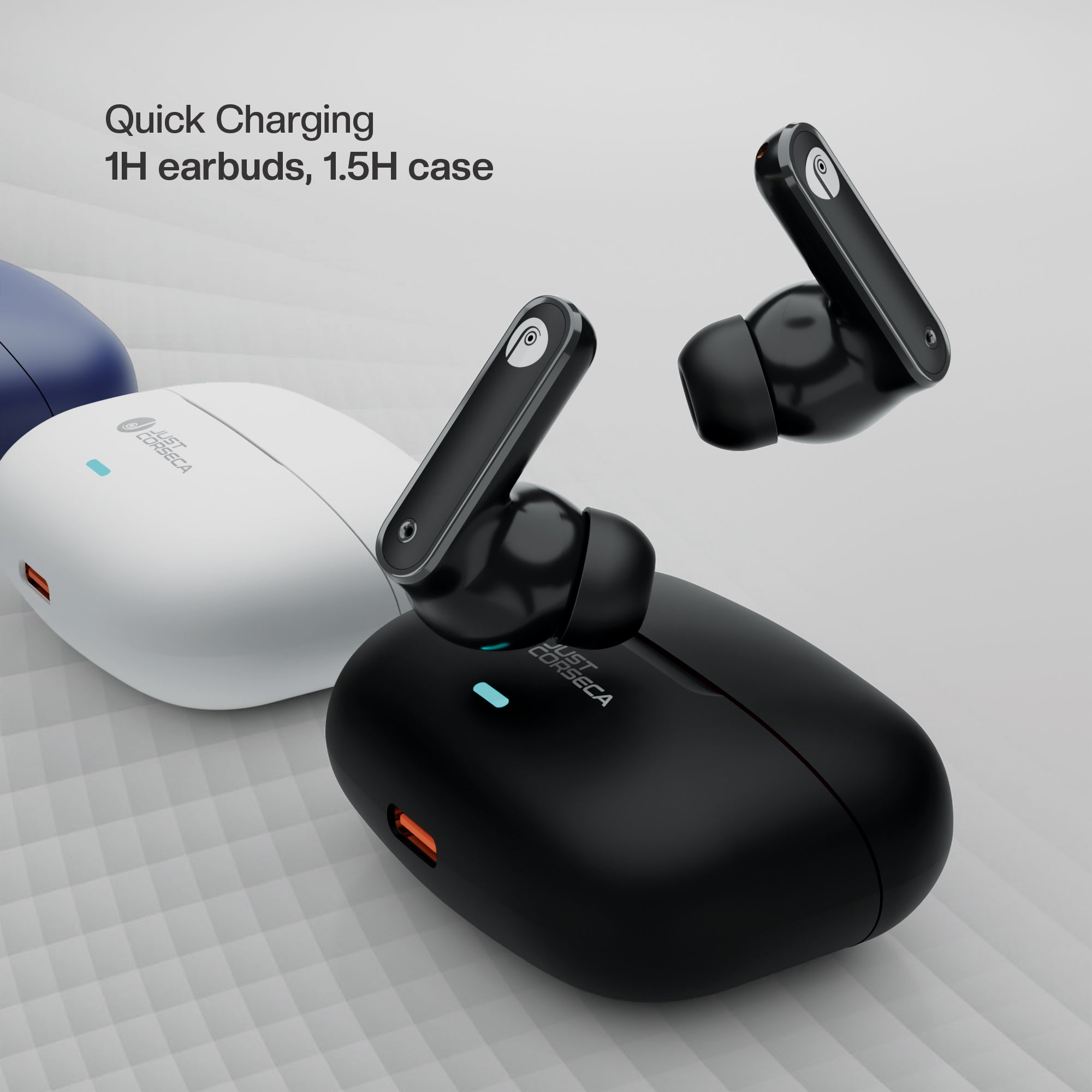 JC Silver Bluetooth 5.4 Earbuds