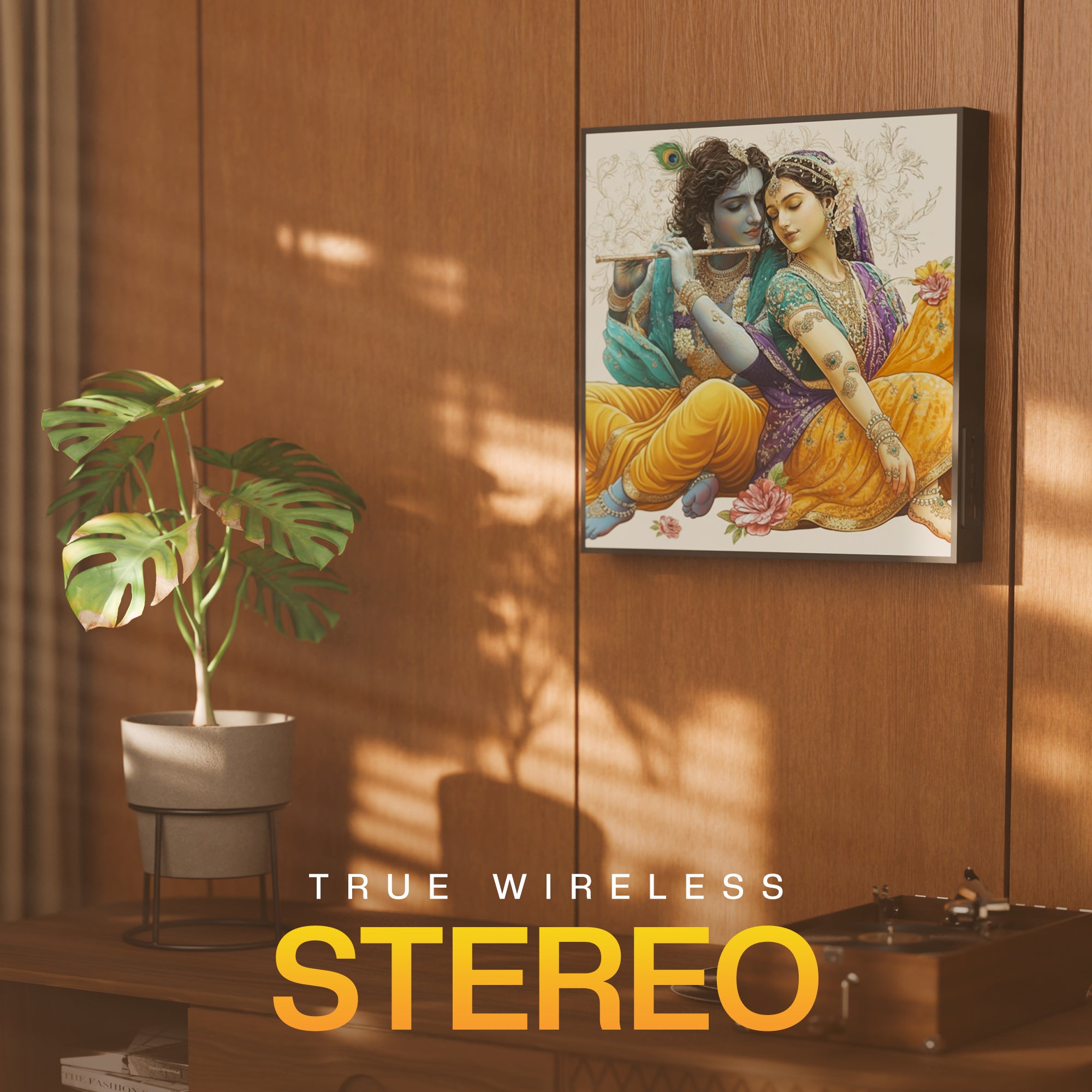 JC Wall Art Wireless Speaker High Quality Sound for Home