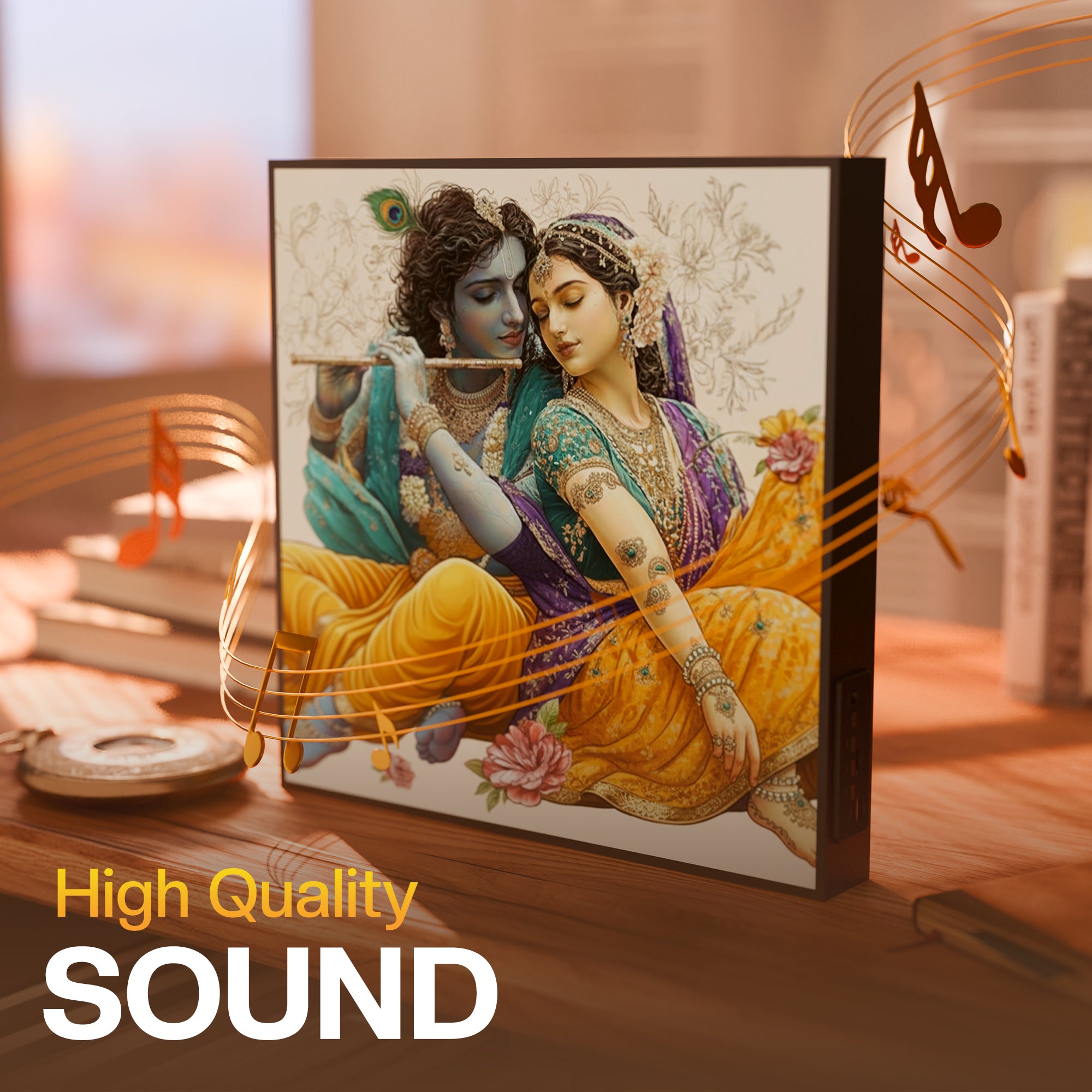 JC Wall Art Wireless Speaker High Quality Sound for Home