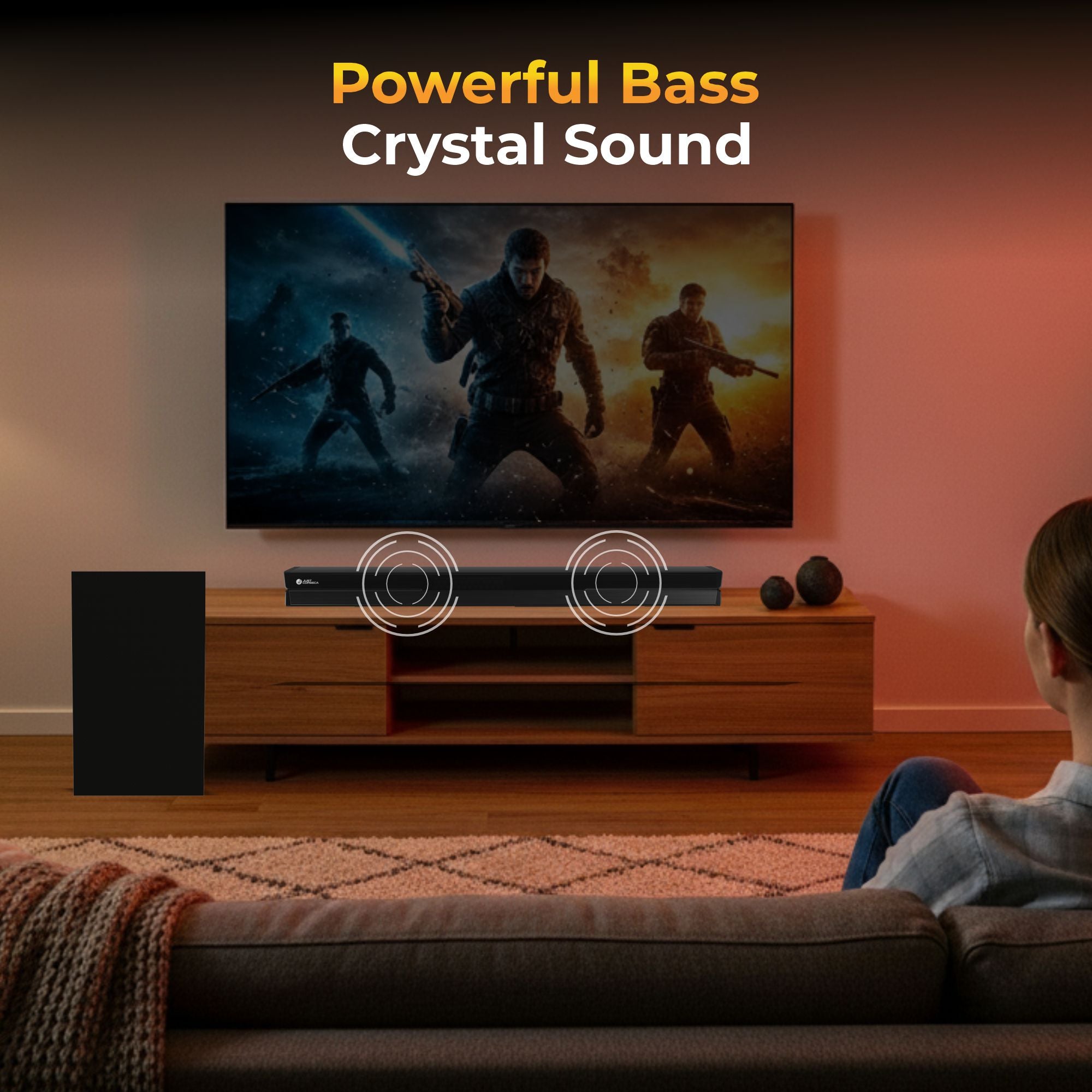 JC Sonic Bar 200Watt With SoundBar