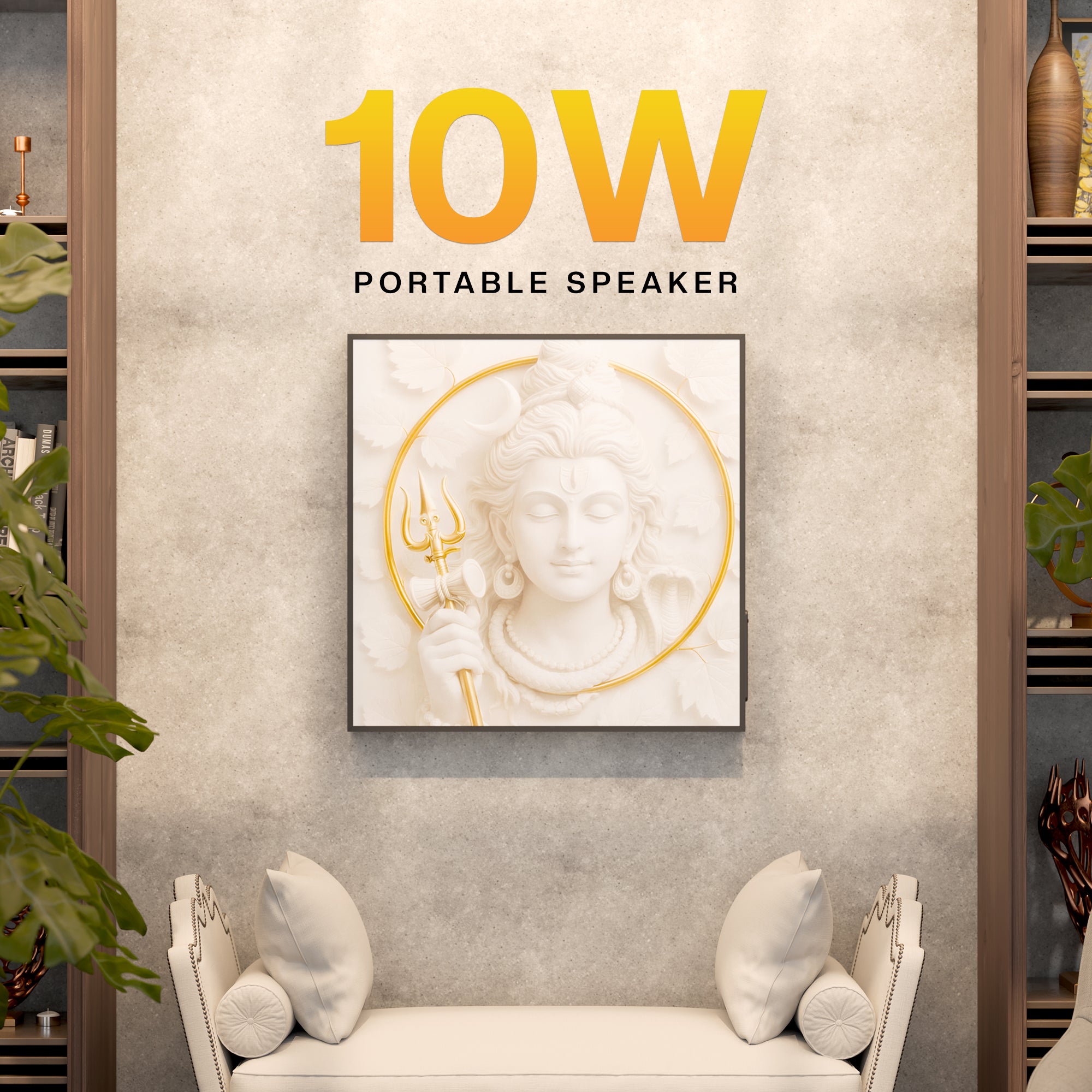 JC Wall Art Wireless Speaker High Quality Sound for Home