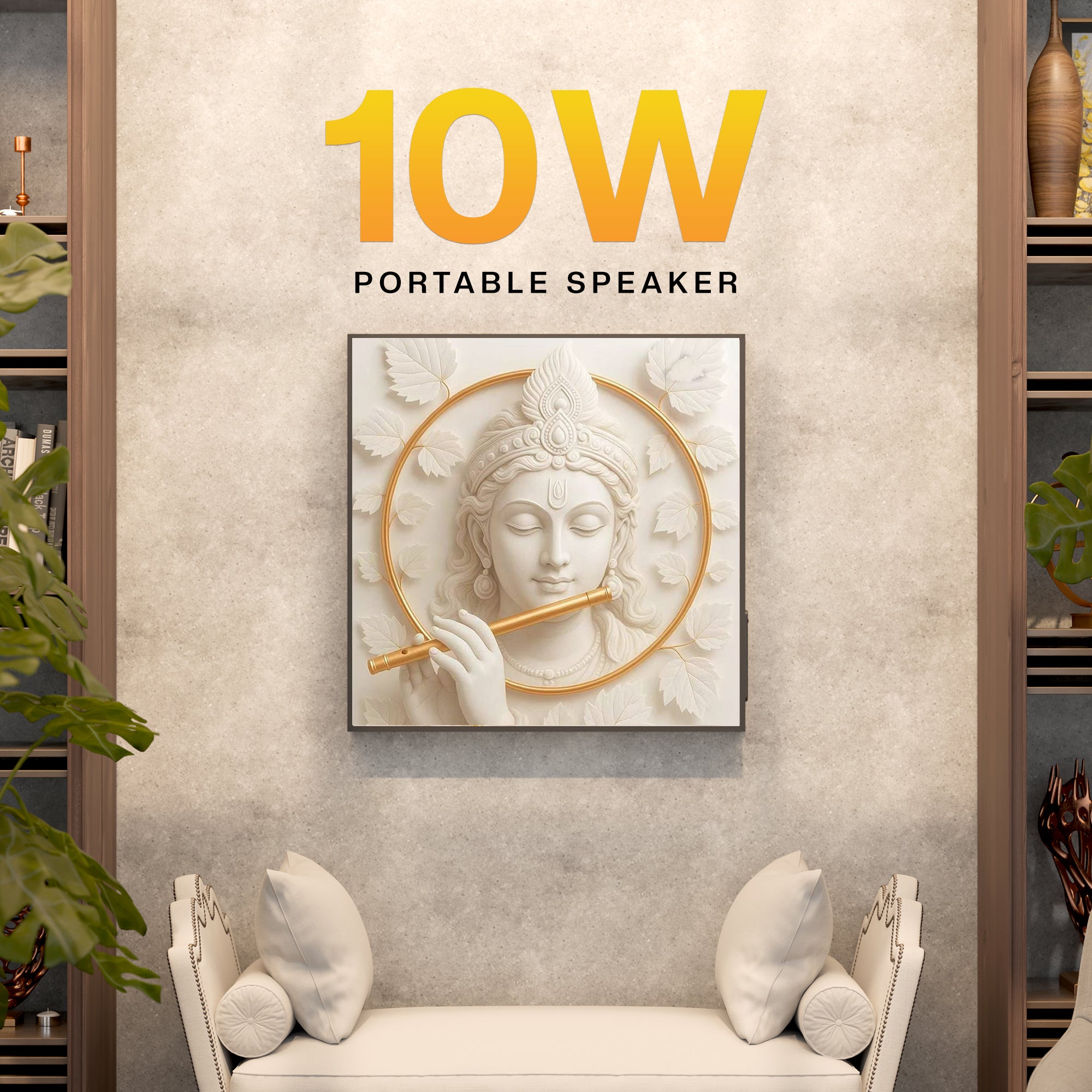 JC Wall Art Wireless Speaker High Quality Sound for Home