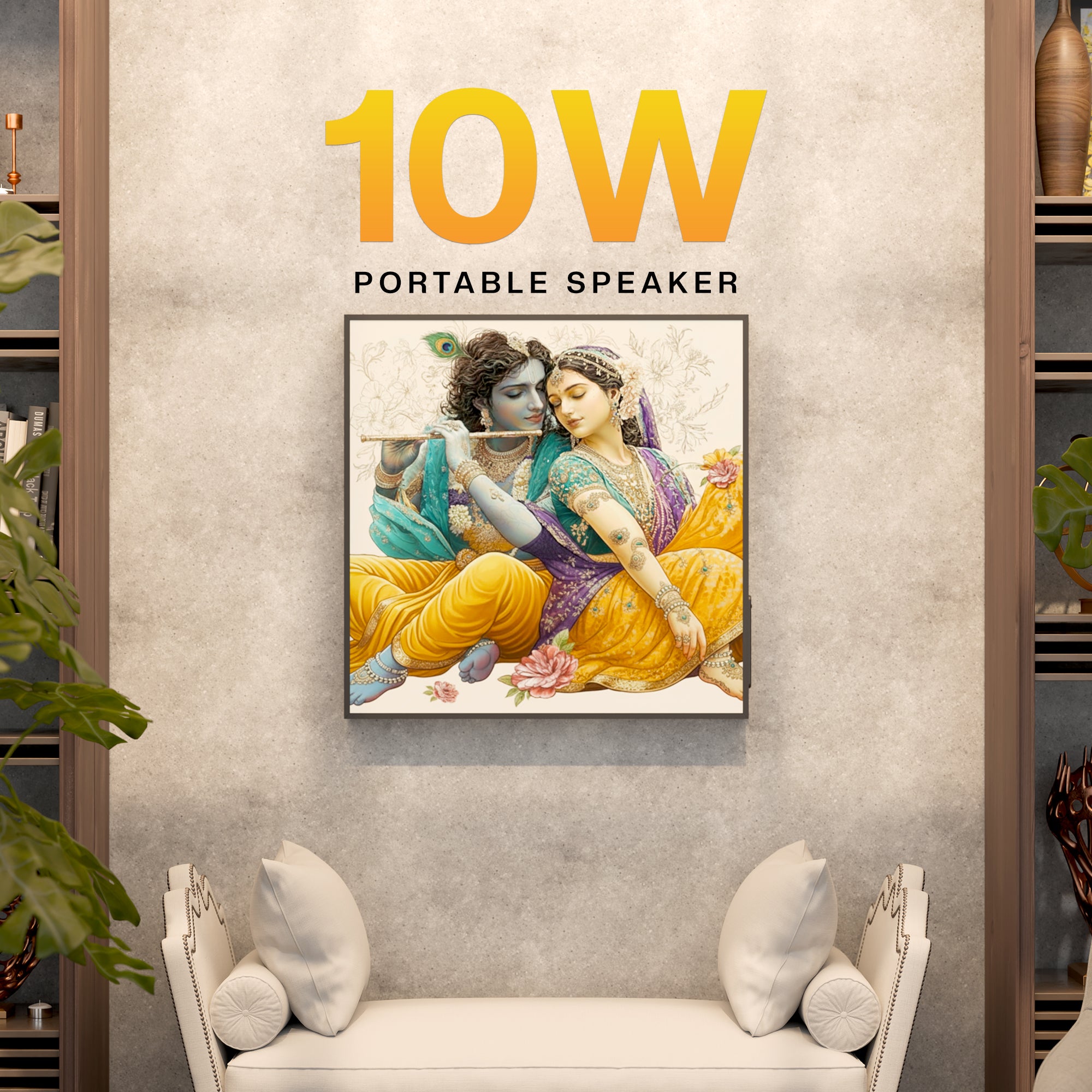 JC Wall Art Wireless Speaker High Quality Sound for Home