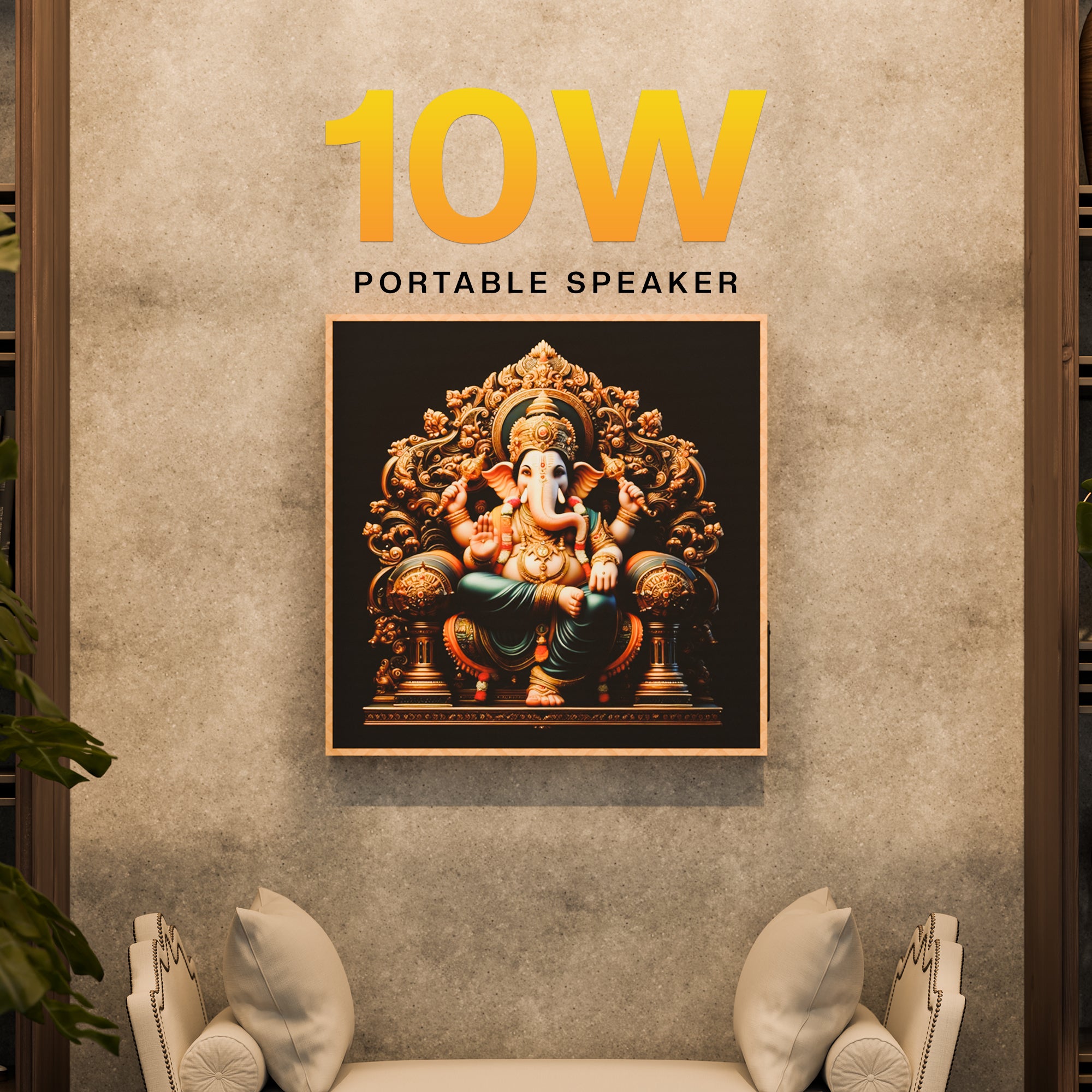 JC Wall Art Wireless Speaker High Quality Sound for Home