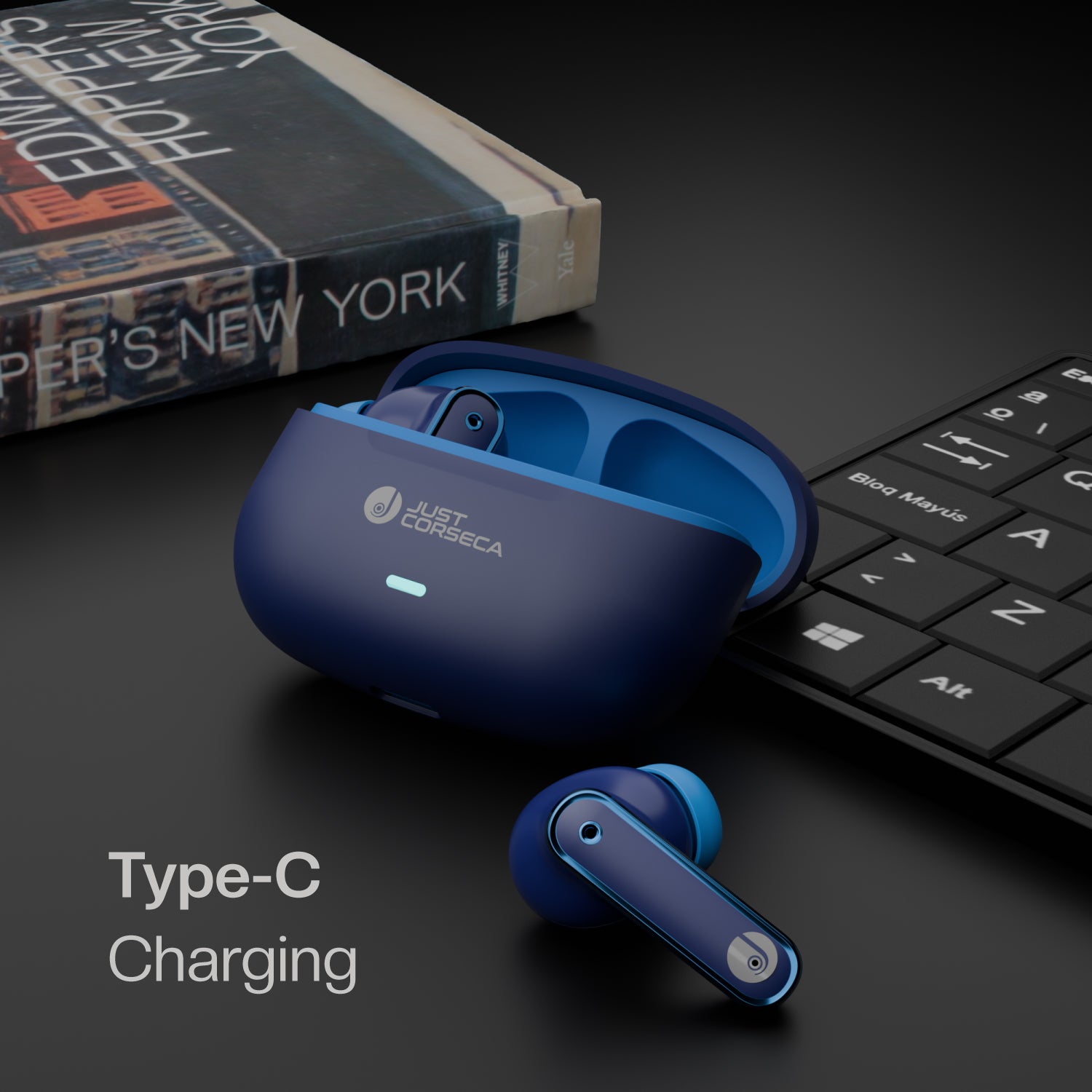 JC Silver Bluetooth 5.4 Earbuds