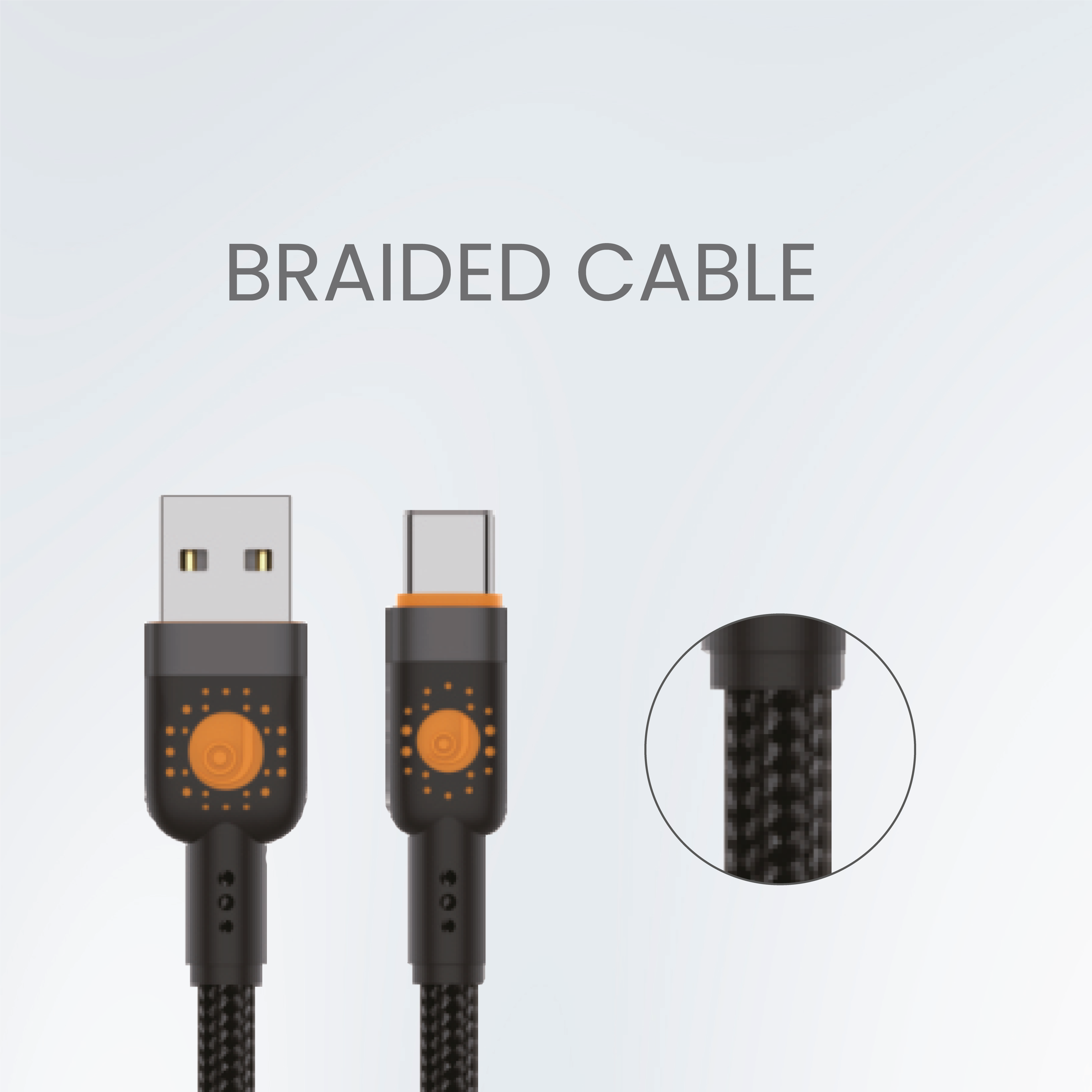 JC Speedy Go Braided Cable (USB-A to Type-C, 1 m)