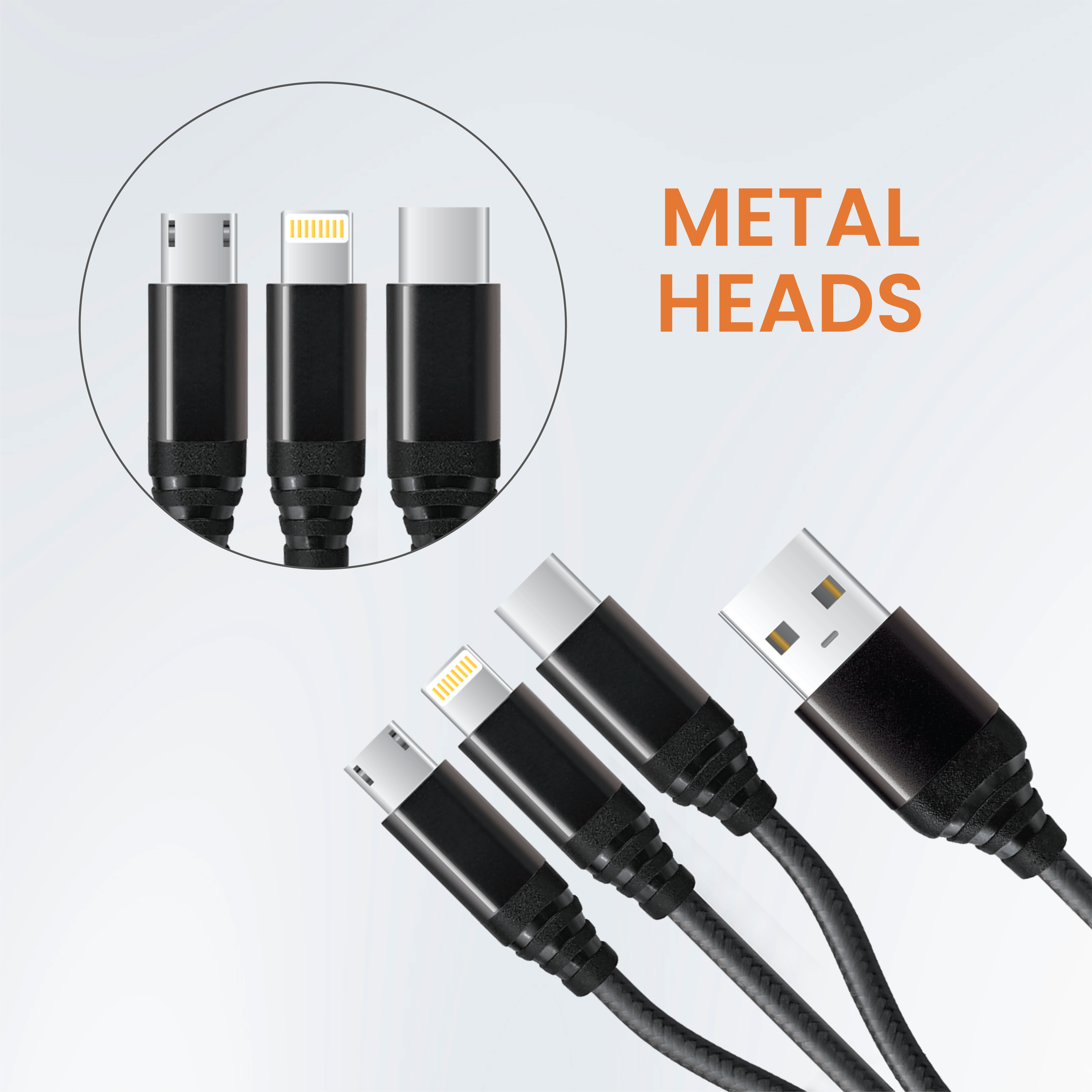 JC SSPEEDY GO 3-in-1 Braided Cable (65W)