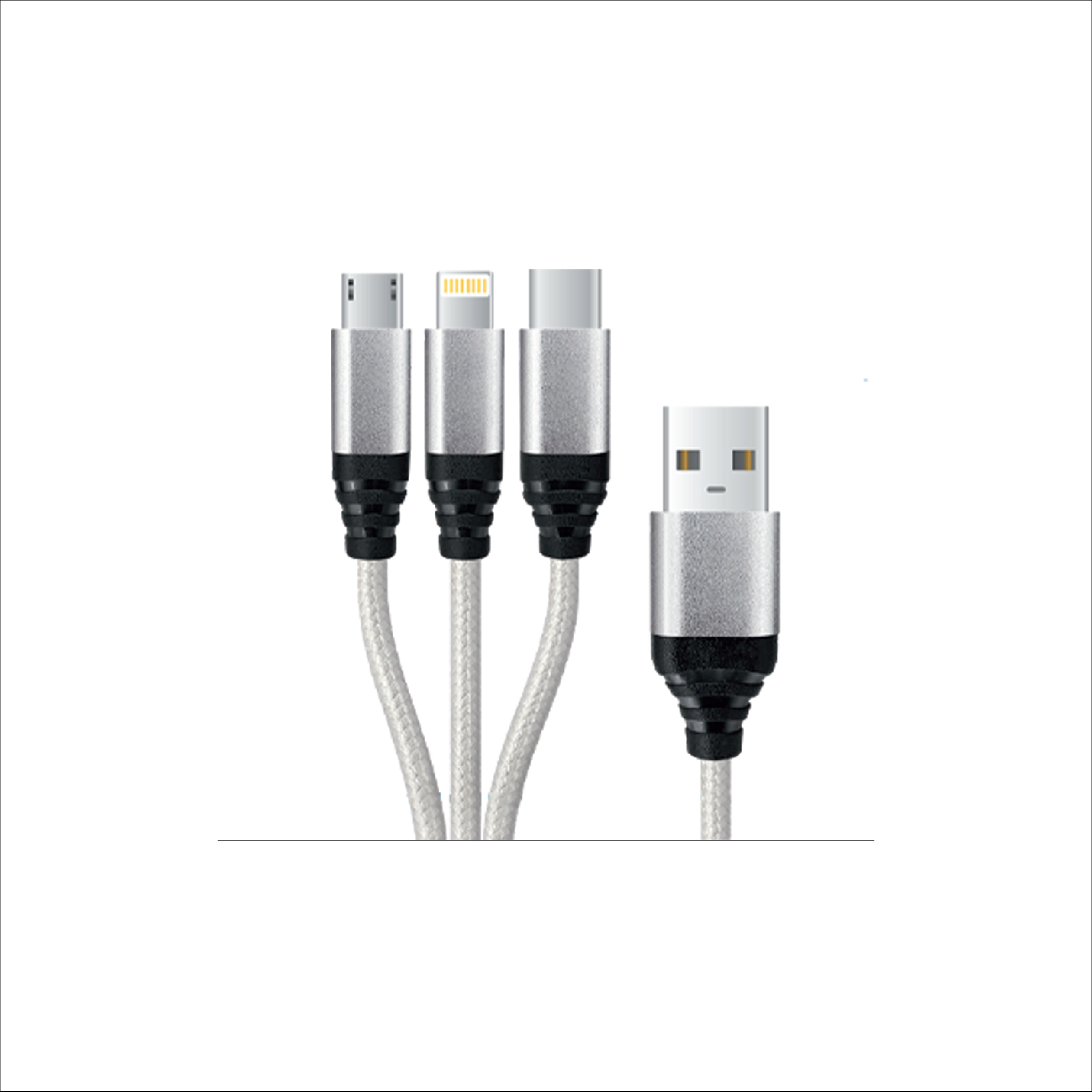 JC SSPEEDY GO 3-in-1 Braided Cable (65W)