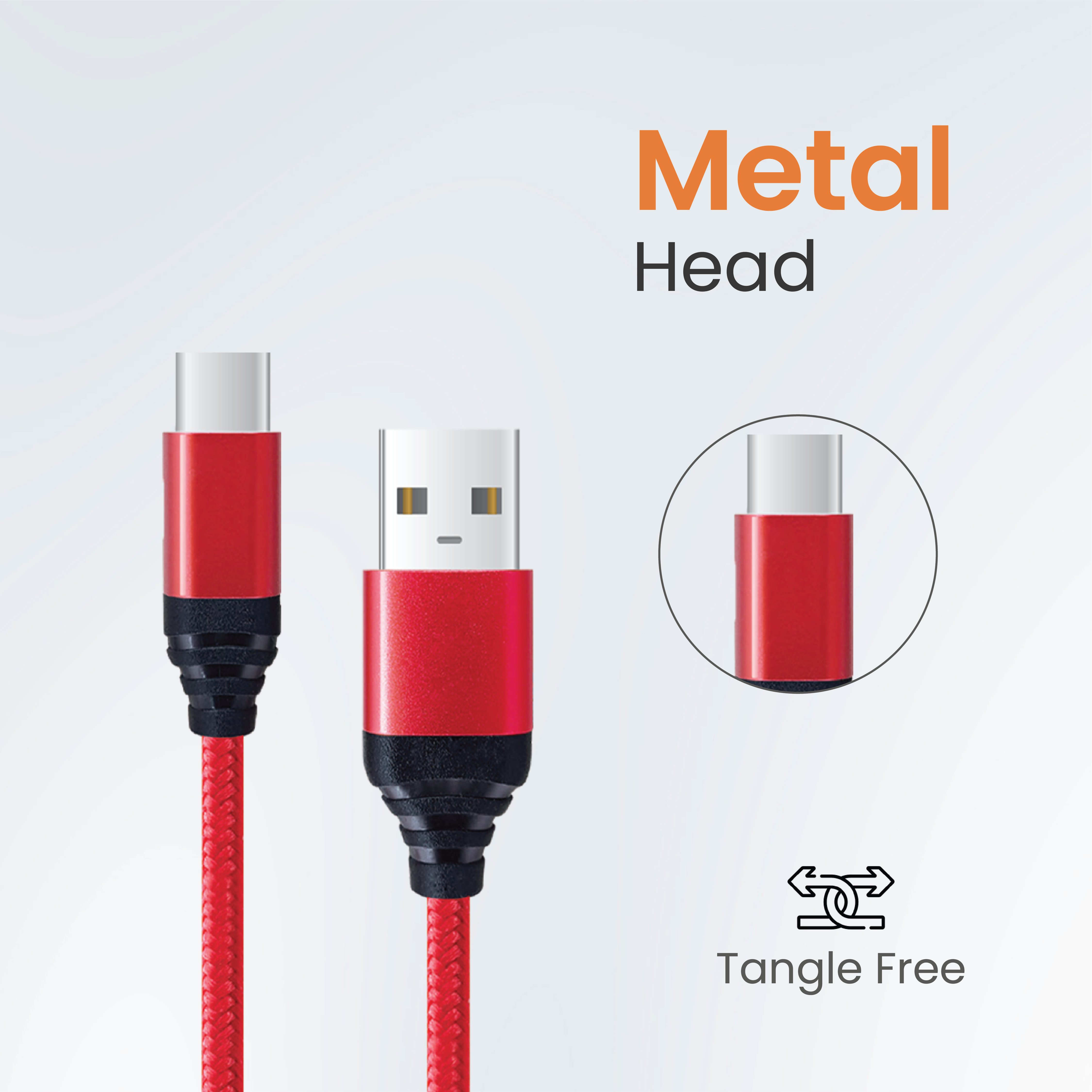 JC SSPEEDY GO 65W Braided USB → Type-C Cable