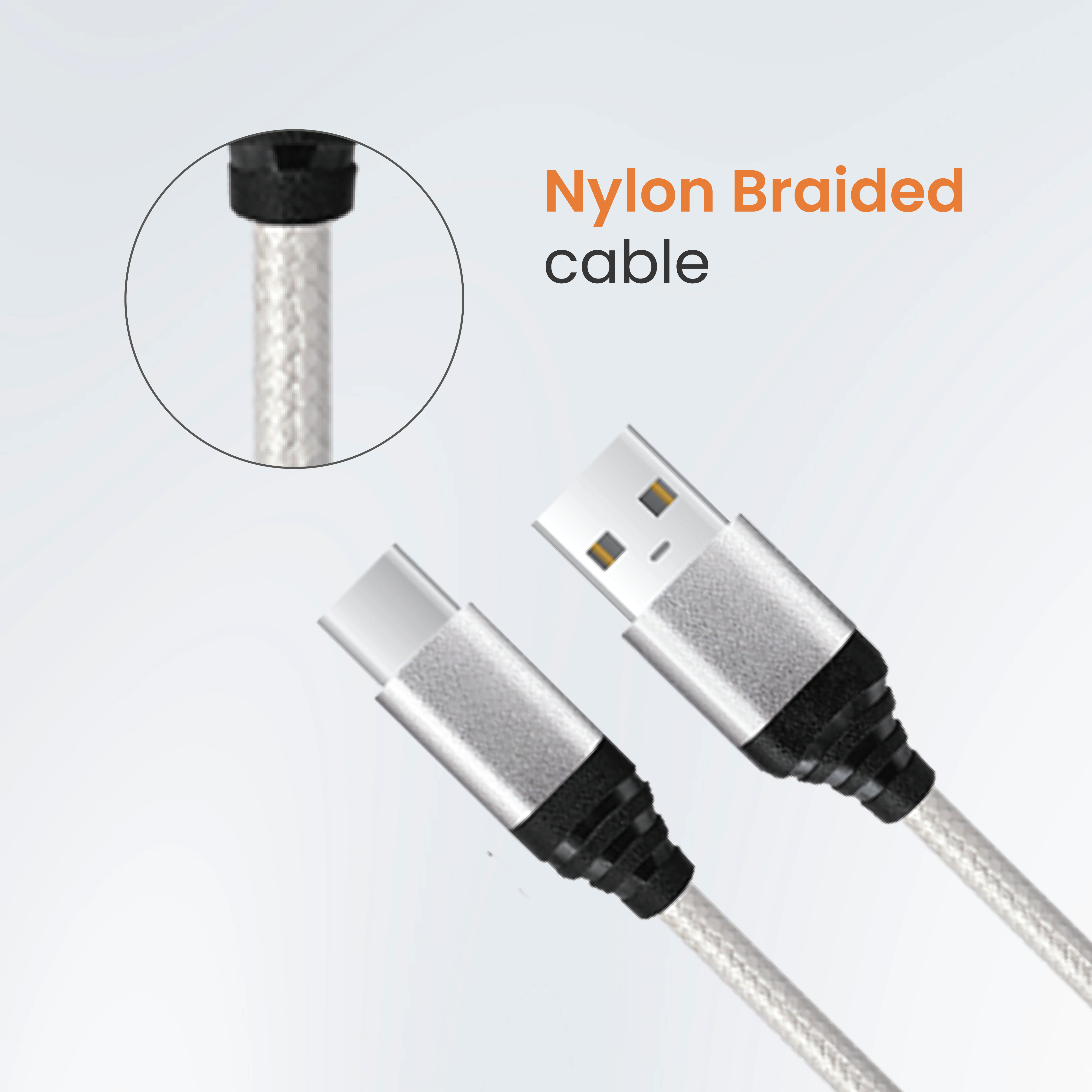 Jc Control Cable JC SSPEEDY GO 65W Braided USB → Type-C Cable – Fast Charge & Data Sync