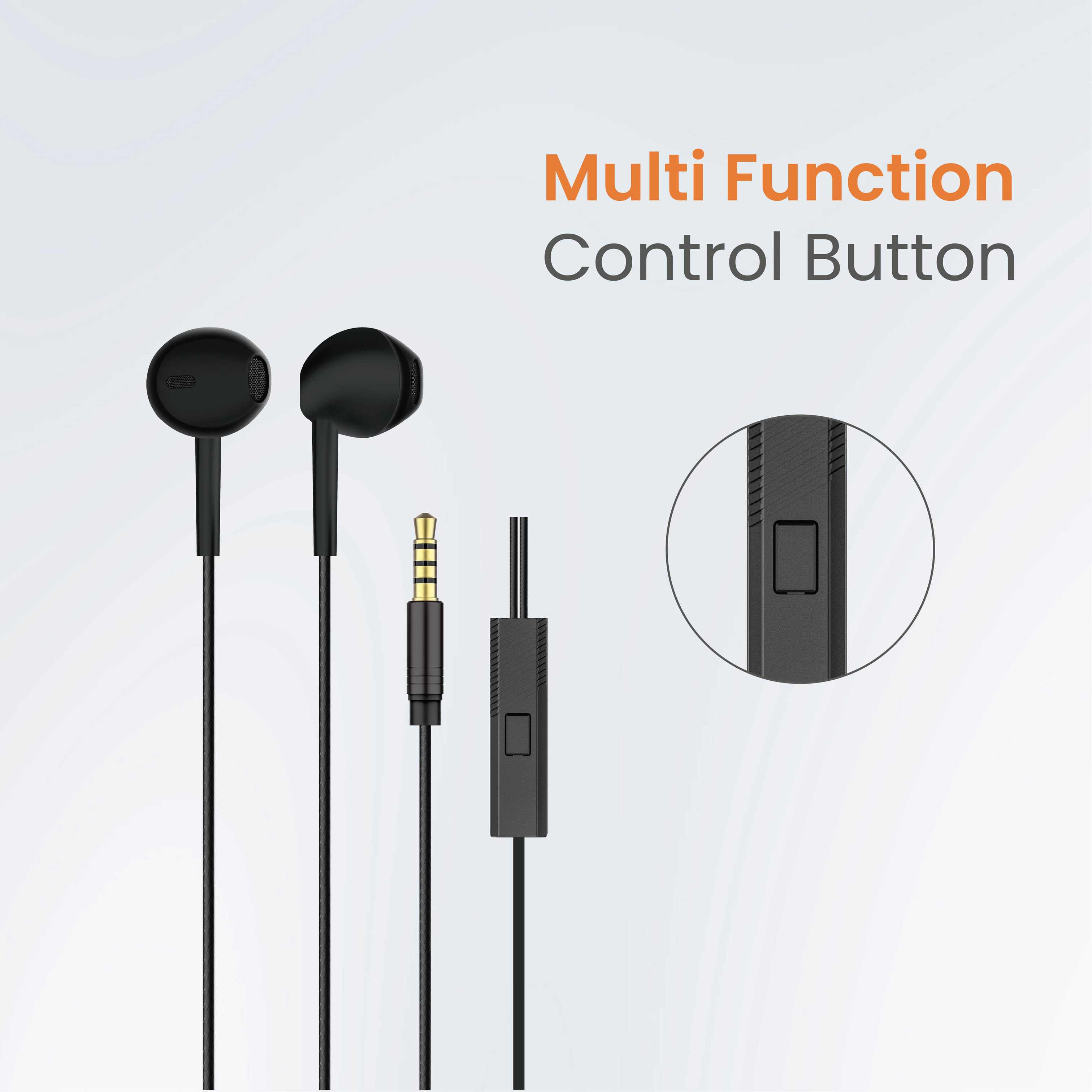 JC SyncTune Wired Earphones – Deep Bass, HD Sound, Braided Tangle
