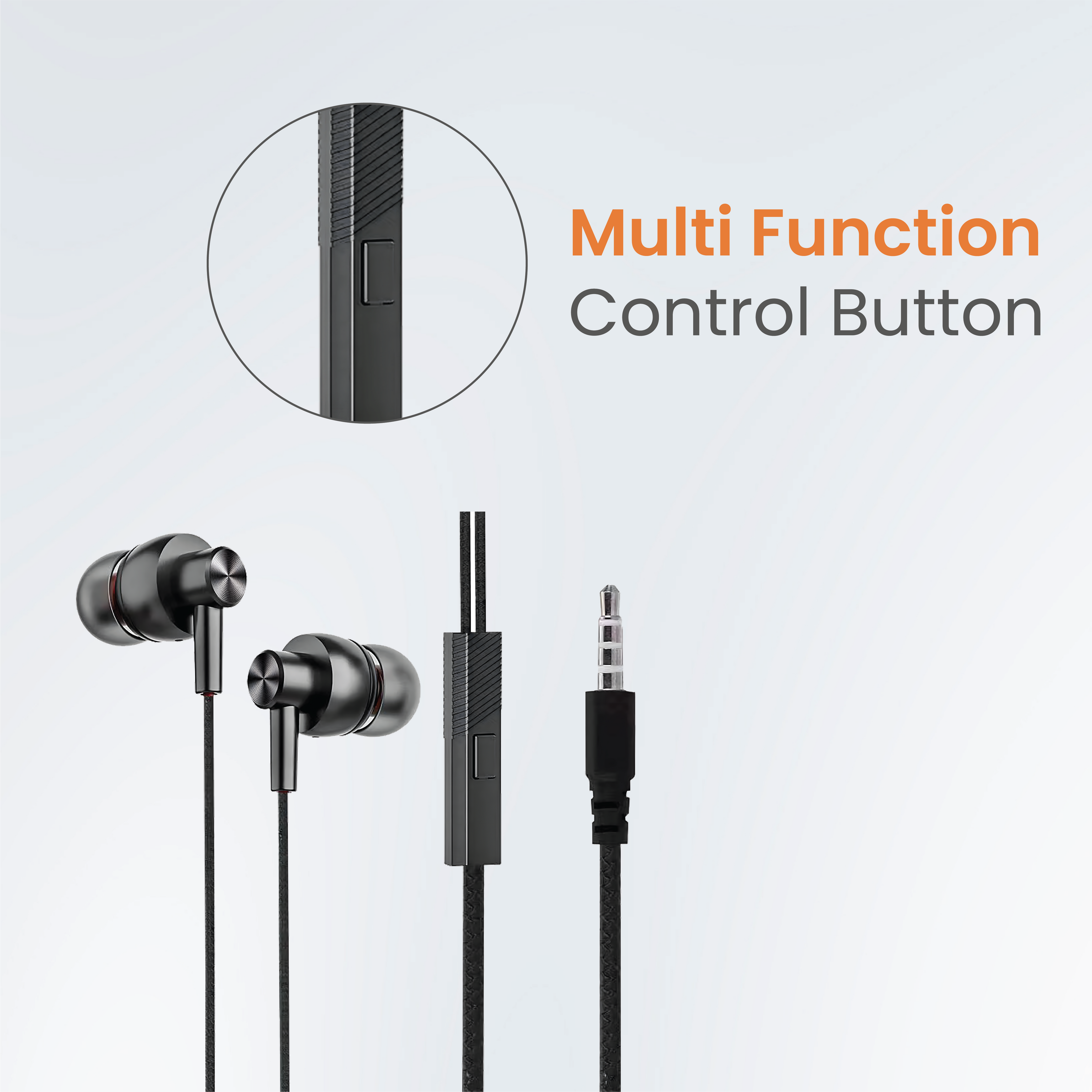 JC SyncTone Wired Earphones – Deep Bass, Clear Treble, Built-in