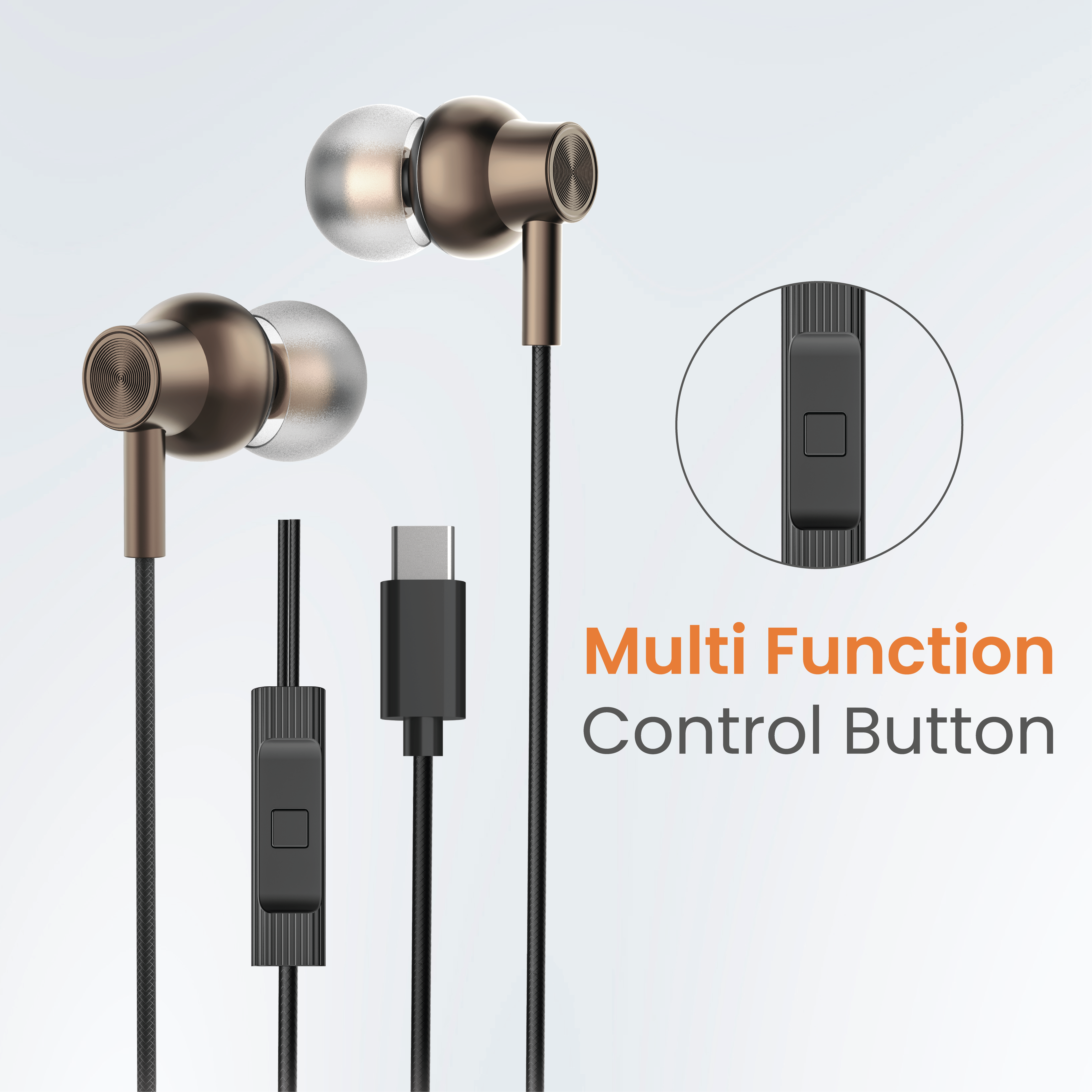 JC SyncVibe Type-C Wired Earphones