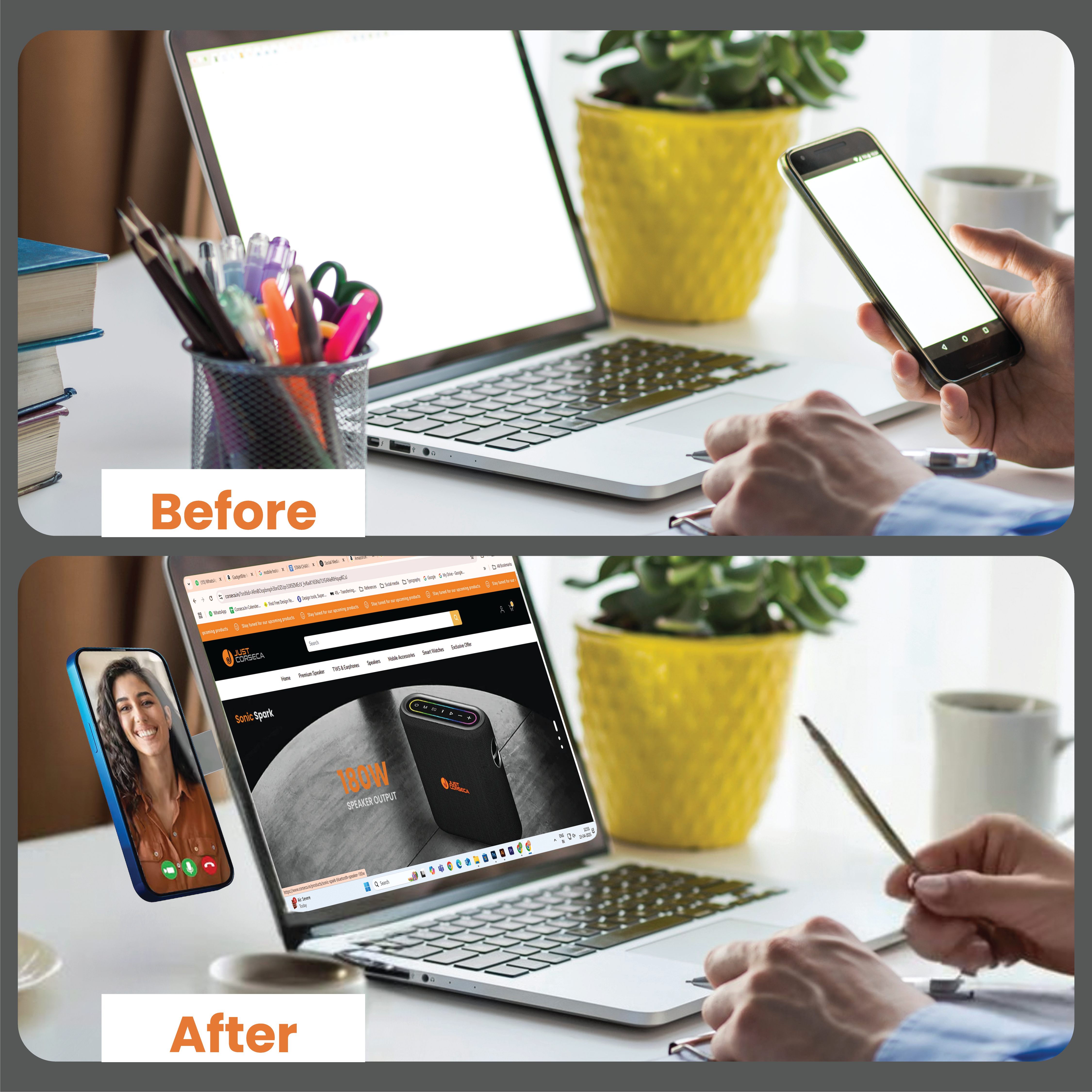 JC Stan Charge Aluminum MagSafe Phone Holder