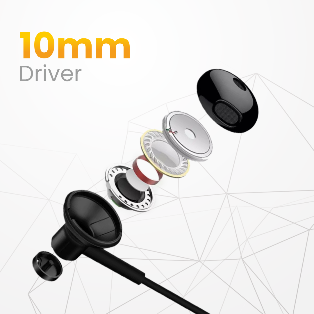JC Sync Rhythm Wired Earphone – Deep Bass & Comfortable Fit