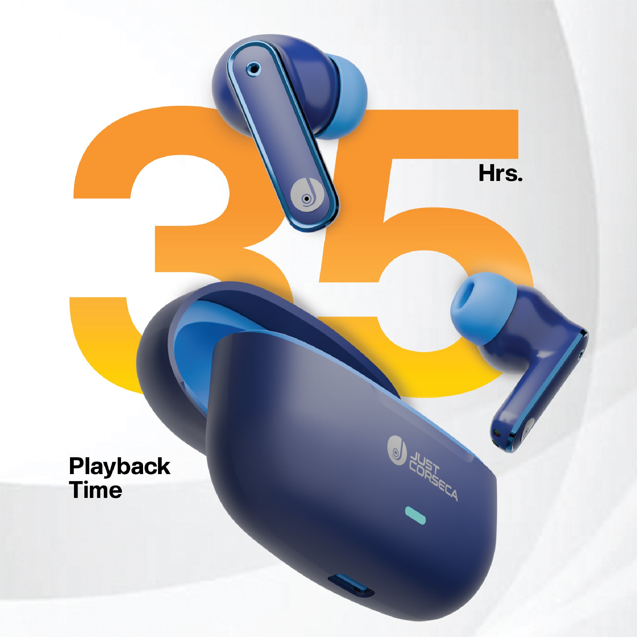 JC Silver Bluetooth 5.4 Earbuds