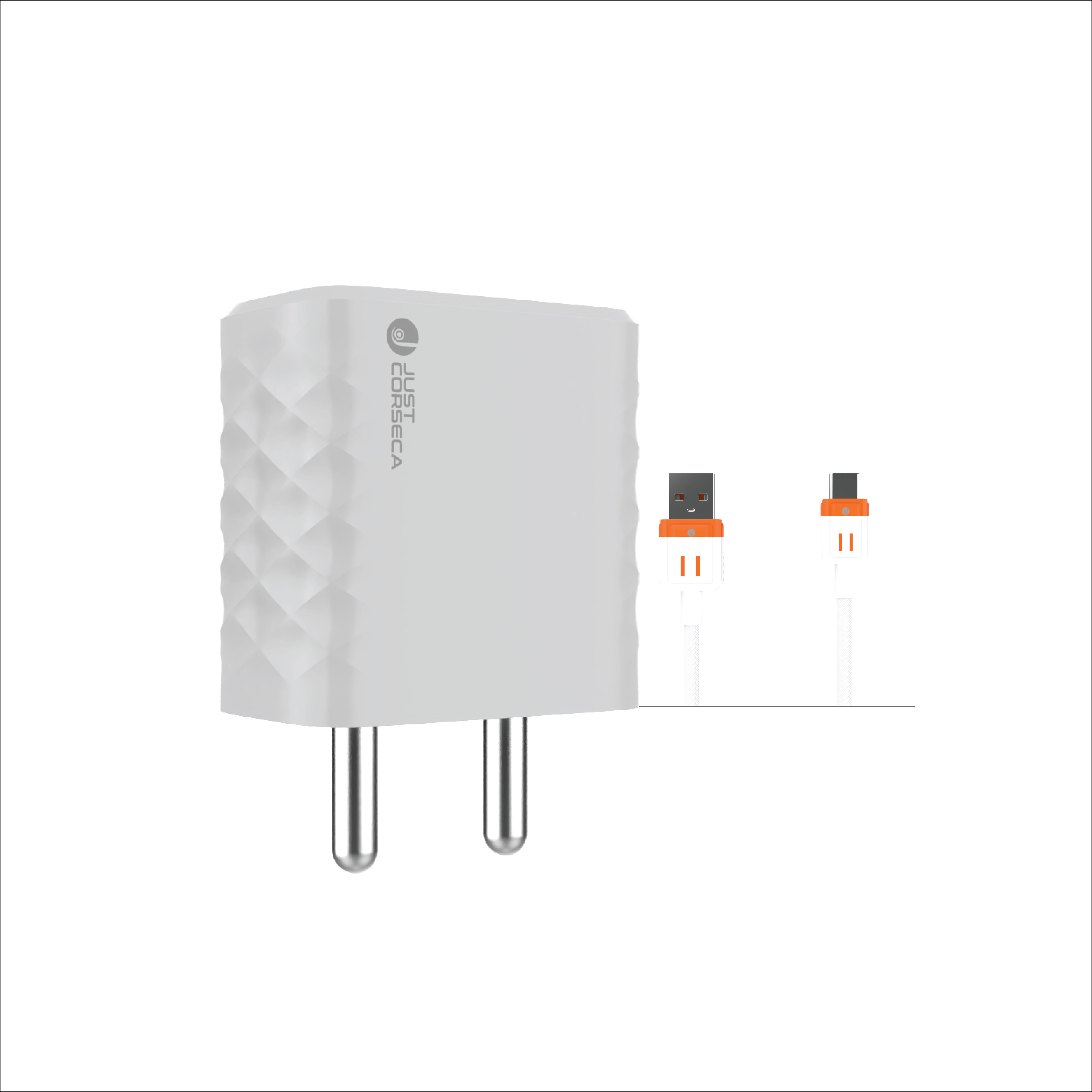 JUST CORSECA SSPEED JST916 Portable Charger | Dual USB-A & Type-C Ports | 12W Fast Charging | Smart IC Technology | Overheat, Short Circuit, Overcharge Protection | Global Compatibility