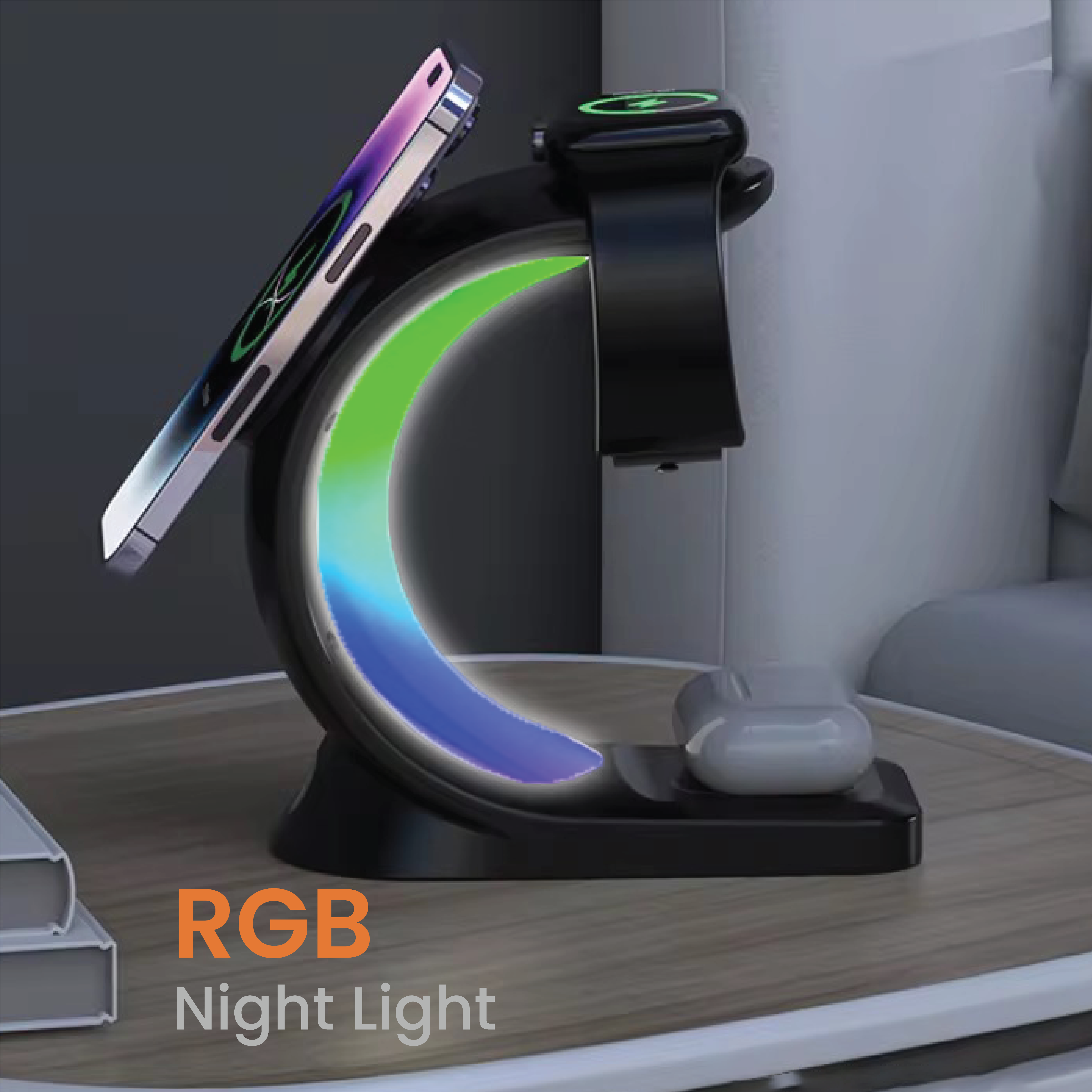 JC SwiftCharge 3-in-1 Magnetic Wireless Charger