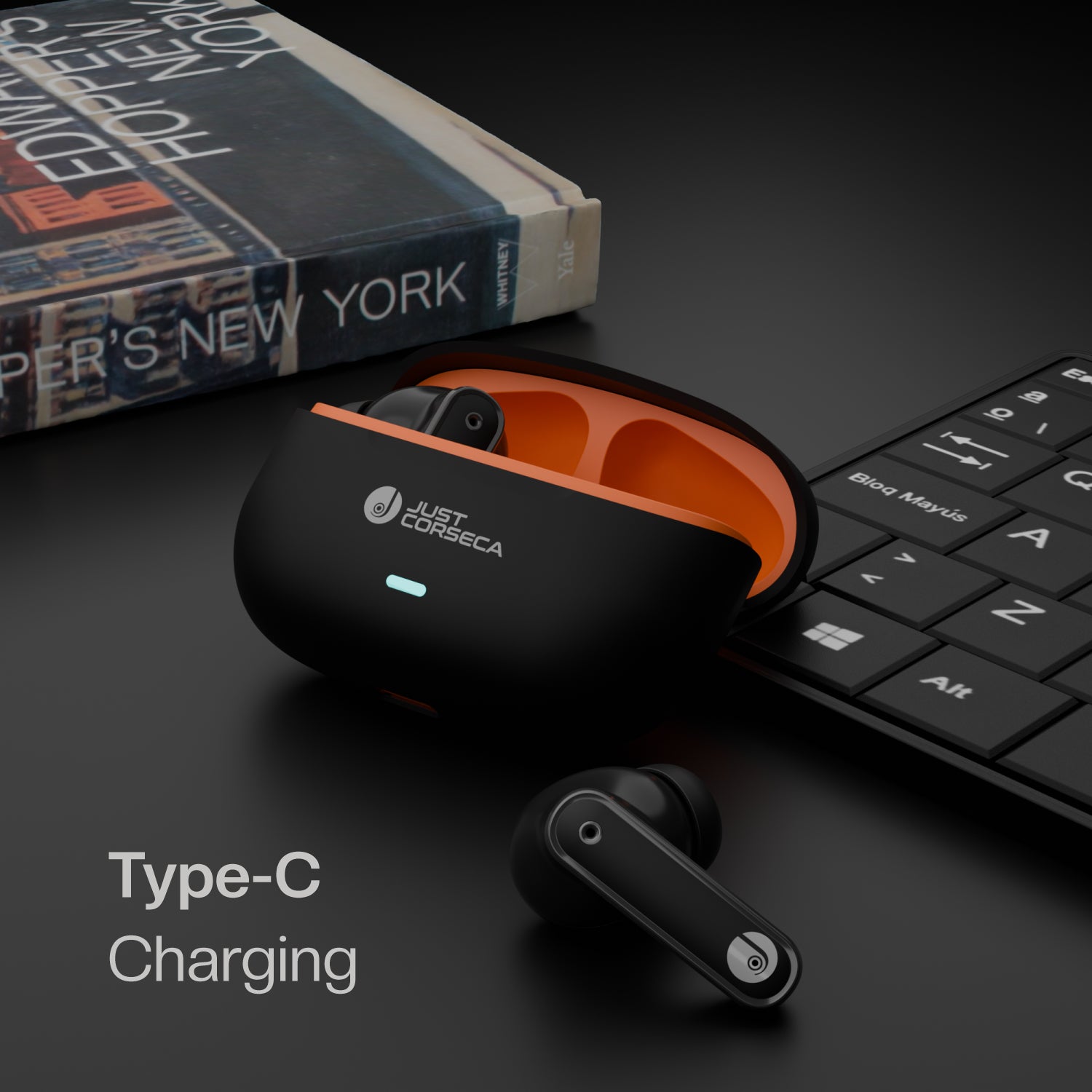 JC Silver Bluetooth 5.4 Earbuds