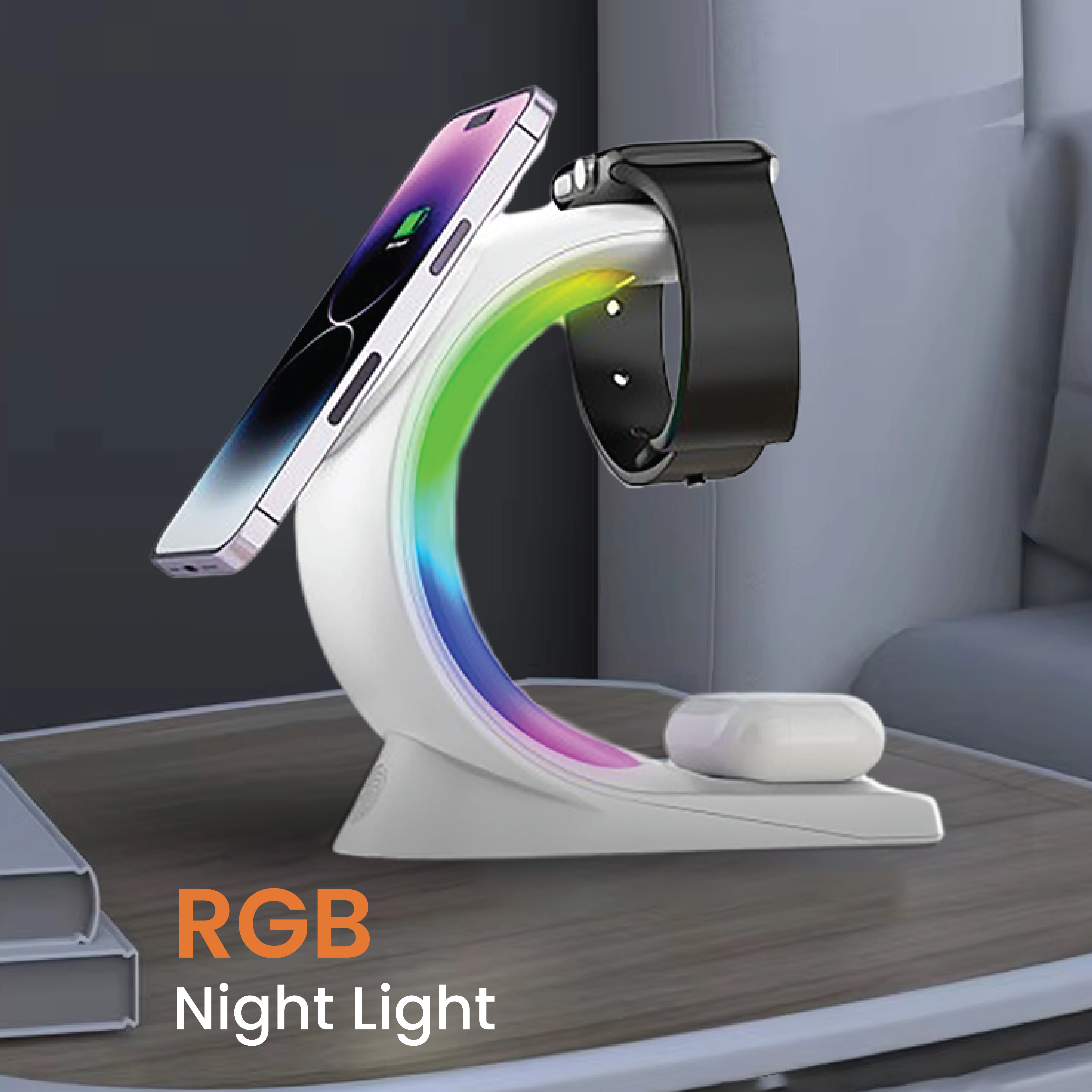 JC SwiftCharge 3-in-1 Magnetic Wireless Charger