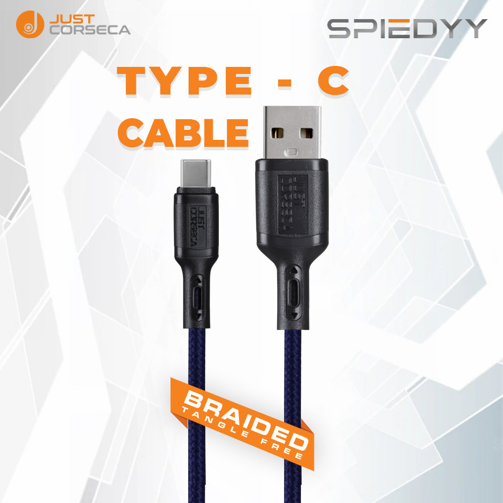 Spiedyy USB to TYPE-C 1.2Mtr Long Cable
