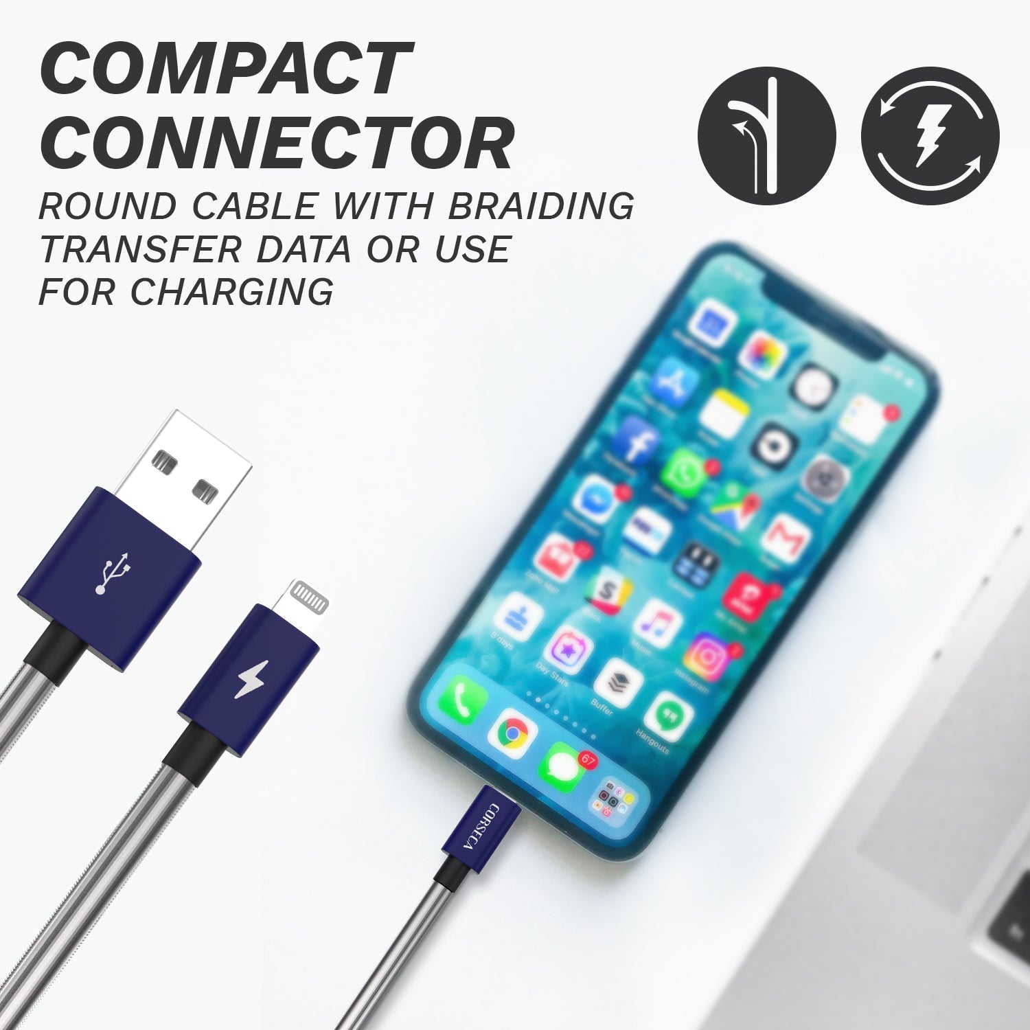 Buy Duracable 1.5m cable (iPhone) - CORSECA