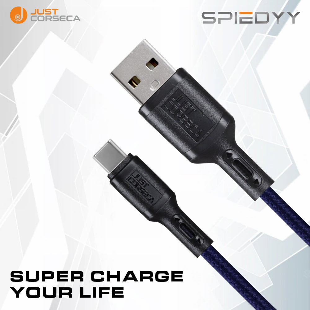 Spiedyy USB to TYPE-C 1.2Mtr Long Cable