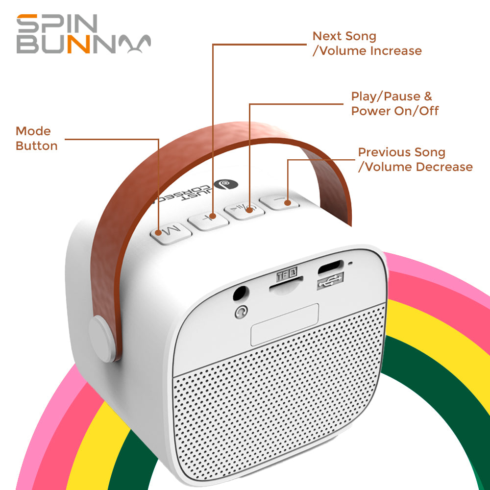 Spin Bunny Karaoke Portable Speaker
