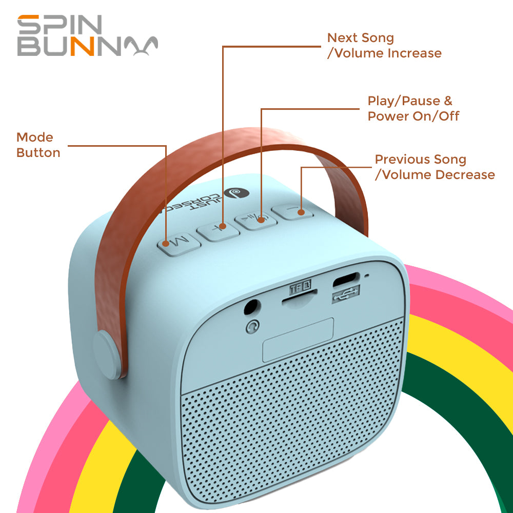Spin Bunny Karaoke Portable Speaker