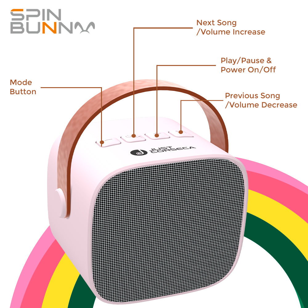 Spin Bunny Karaoke Portable Speaker